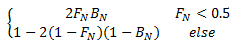 Mathematische Formel für einen harten Lichteffekt.