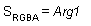 Formel dieses Arguments (s(rgba) = arg1)