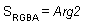 Formel dieses Arguments (s(rgba) = arg2)