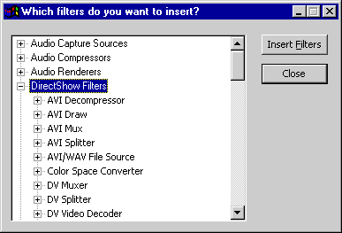 Welche Filter möchten Sie einfügen?