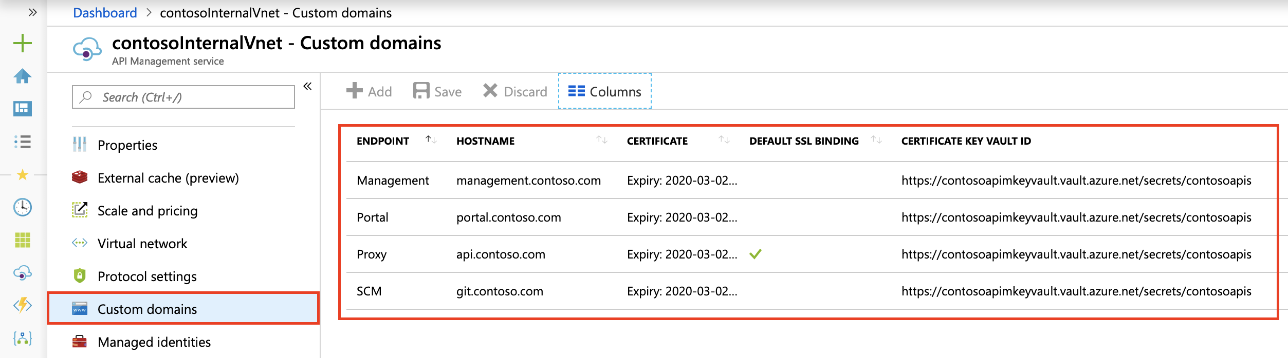 Set up custom domain name