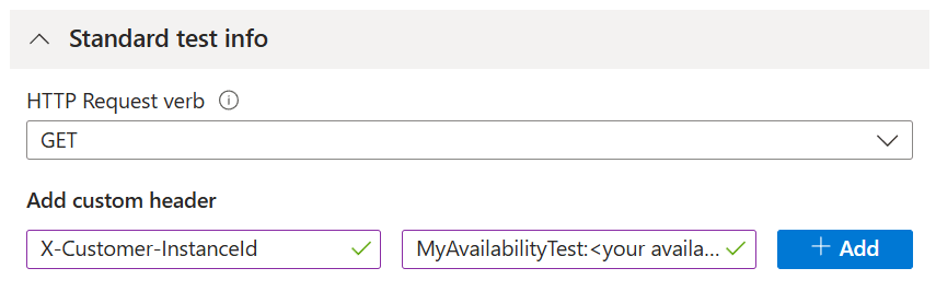 Screenshot showing custom validation header.