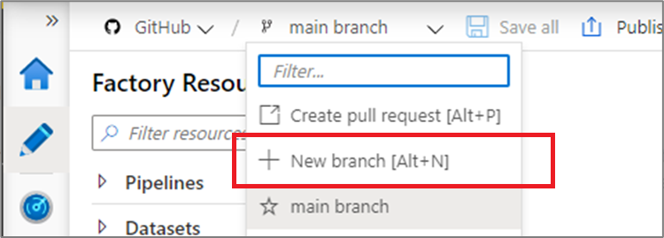 Create a new branch