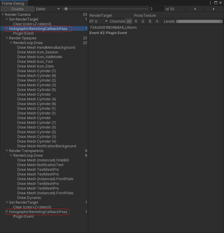 Unity render pipeline