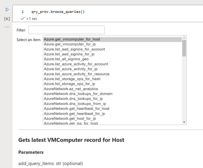 Screenshot of tables and queries displayed in a scrollable, filterable list.