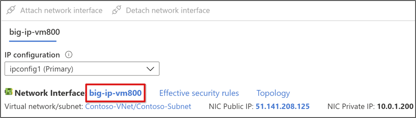 Screenshot of networking configurations.