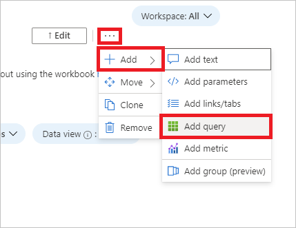 Add workbook query