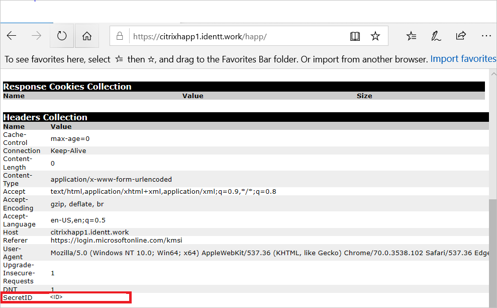 Citrix ADC configuration - Headers Collection at the URL