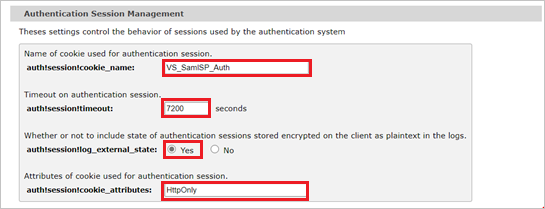 Authentication Session Management