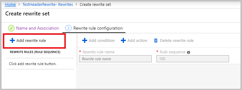 Add rewrite rule