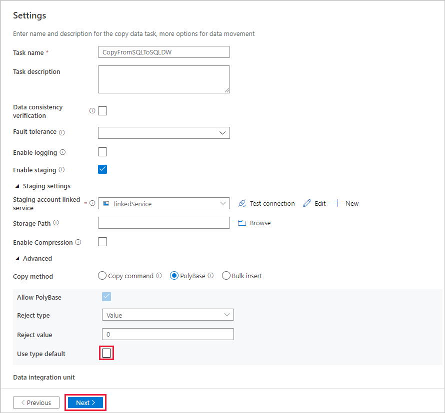 Configure PolyBase