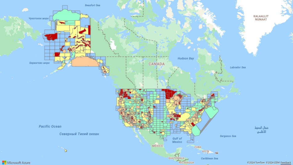 A screenshot that shows the snap grid on map.