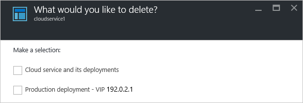 Cloud Services Delete