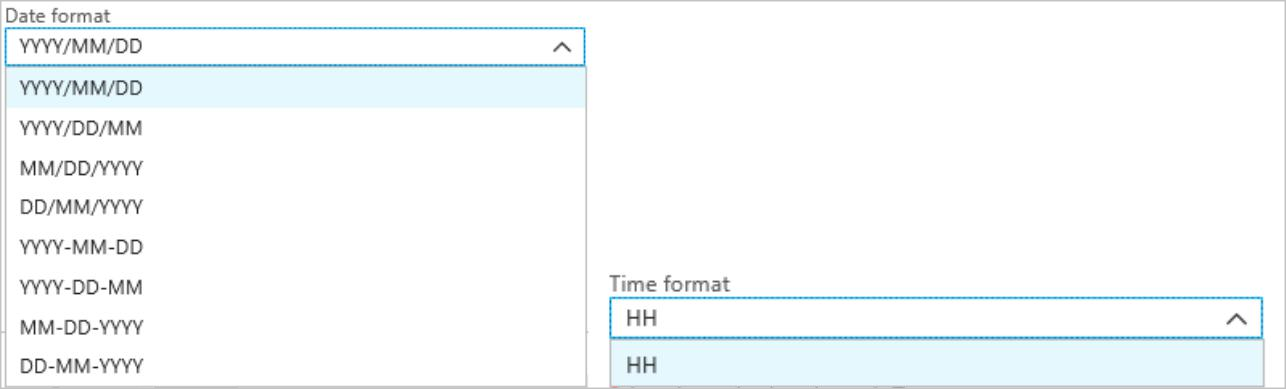 Screenshot that shows Stream Analytics old DateTime formats.