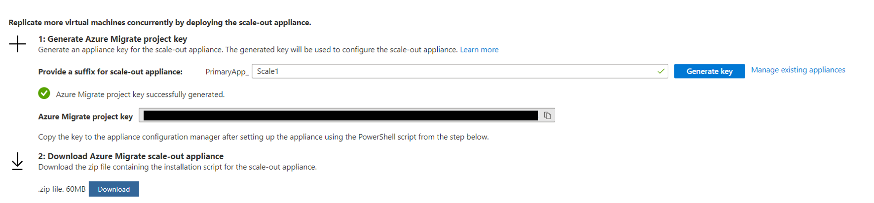 Download script for scale-out appliance