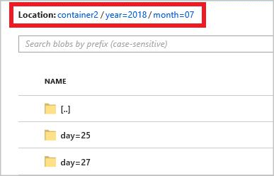 Screenshot that shows Stream Analytics blob output with custom path pattern.