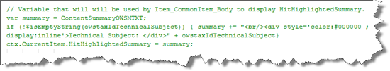 Final Summary Variable