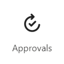 Illustration of the approvals card icon.