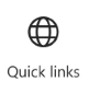 Illustration of the Quick links card icon.