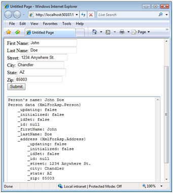 Output of the Sys.Debug.traceDump function.