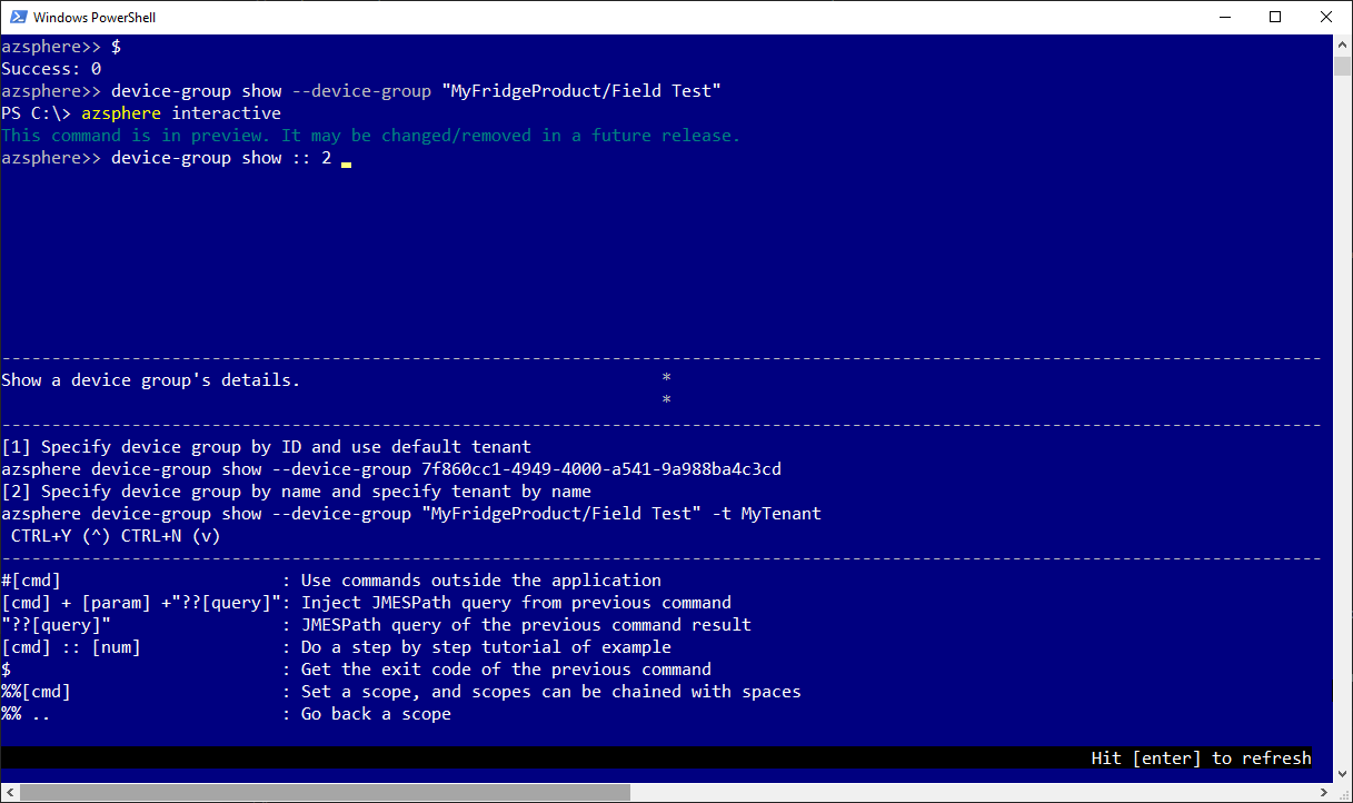 Azure Sphere interactive mode: multiple ways