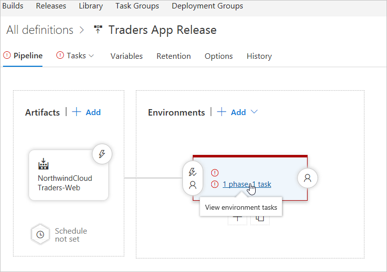 Set Azure cloud environment values in Azure DevOps Services