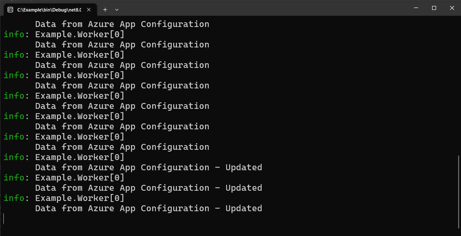 Tutorial: Use dynamic configuration in a .NET background service ...