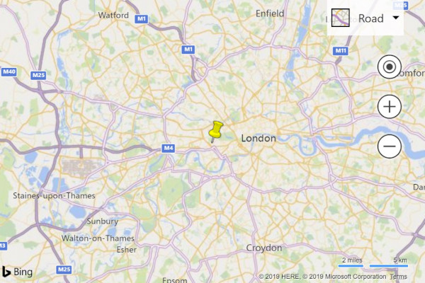 Bing Maps add custom pushpin