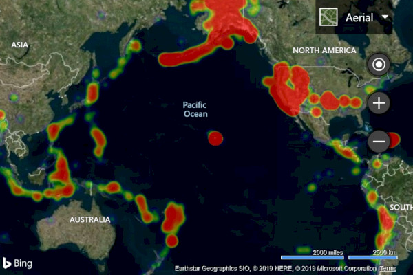 Bing Maps heatmap