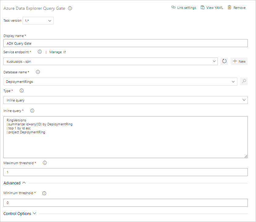 Configure Server Gate Task.