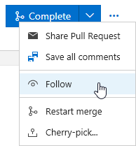 Follow a pull request