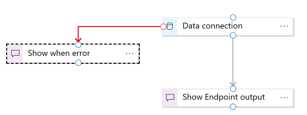 Screen shot of step level data connection settings on the scenario editor