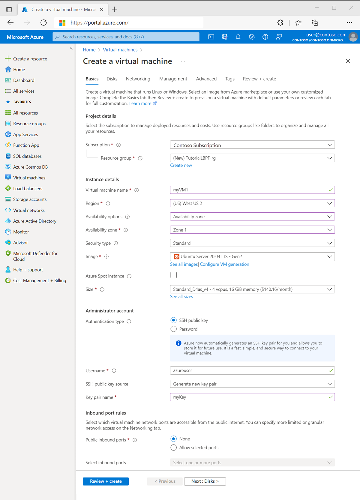 tutorial-create-a-single-virtual-machine-inbound-nat-rule-azure