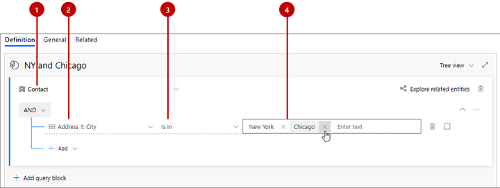 A clause based on a standard field.