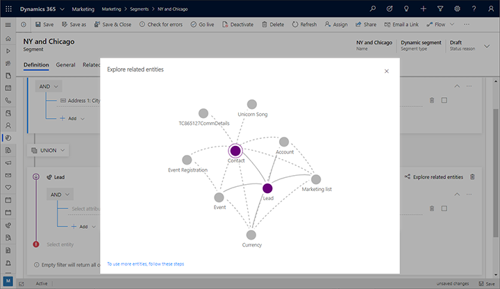 The segment explorer.