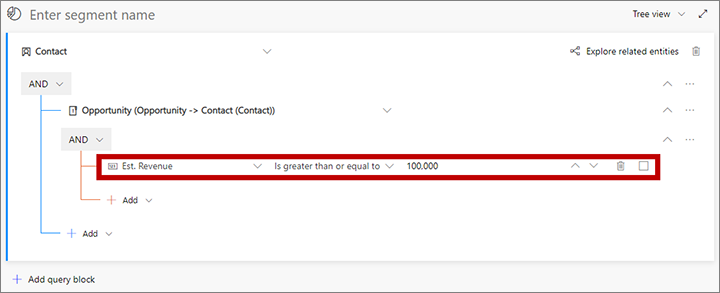 Filter opportunities based on revenue.