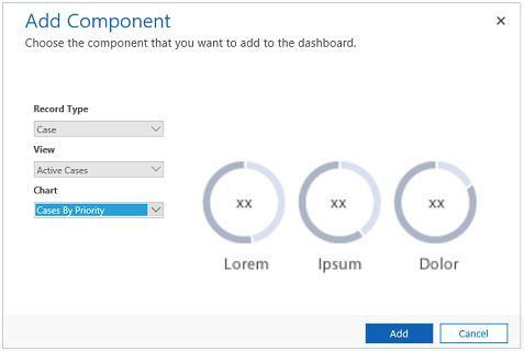 Add a doughnut chart component.