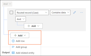 Choose add row option for sentiment category.