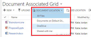 Choose a document location.