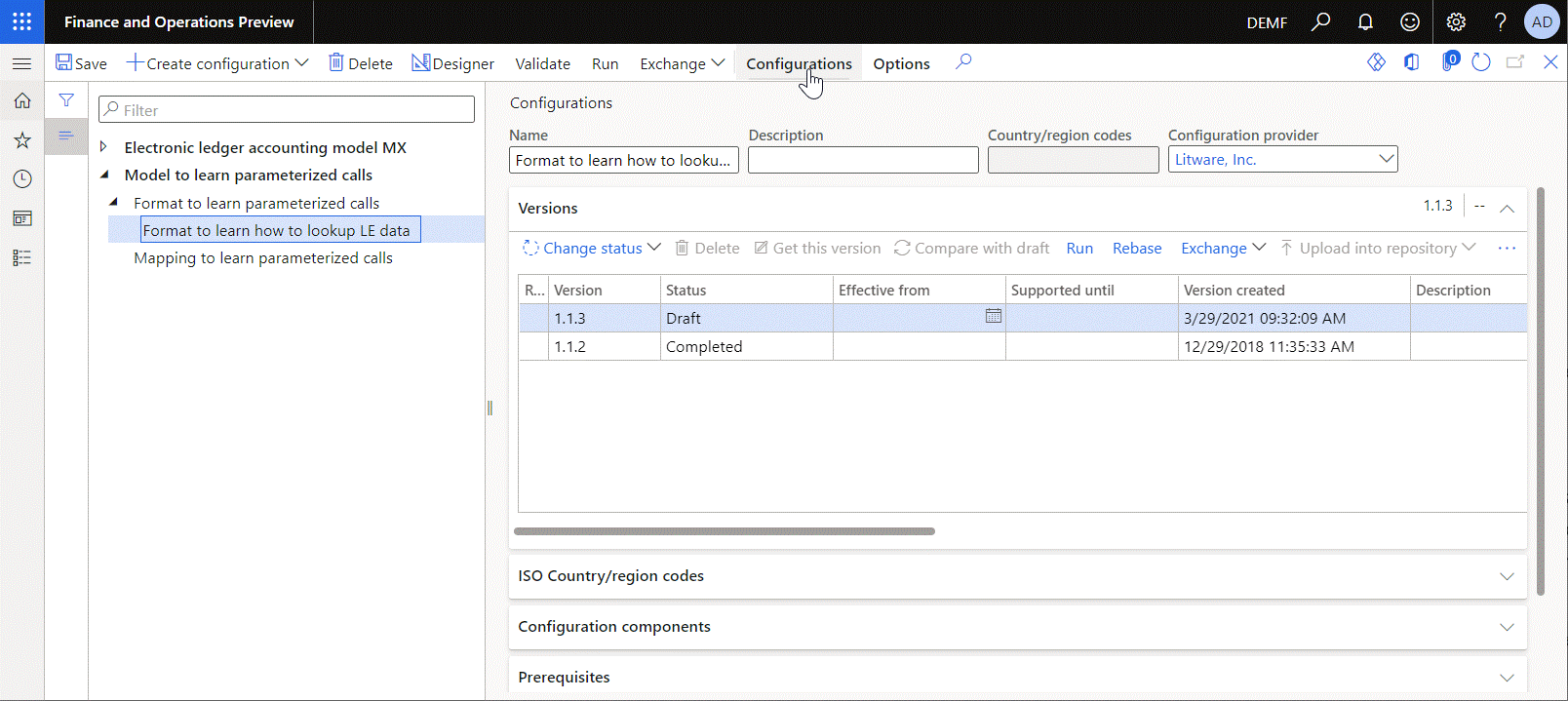 Set up the rules for the configured data source.