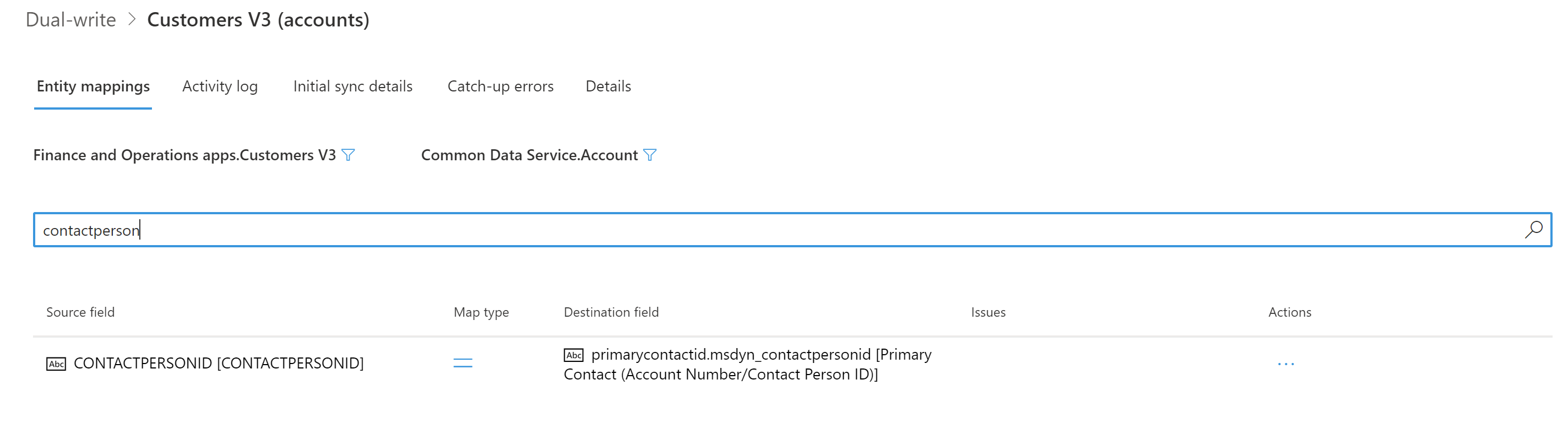 Deleting the ContactPersonID column.