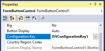 Associating a configuration key with the button.