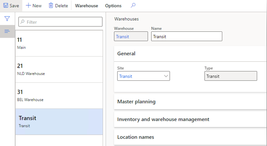 Setting up warehouses.