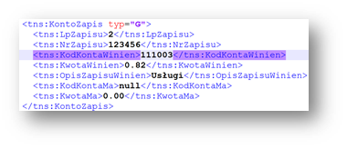 KontoZapis example dimensions off.