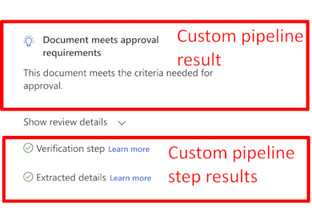 Screenshot of pipeline results visualization.