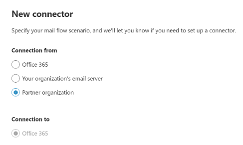 Screenshot that shows the screen on which a connector is set up to apply security restrictions.