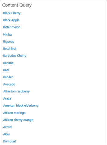 Graphic showing content query for web part.