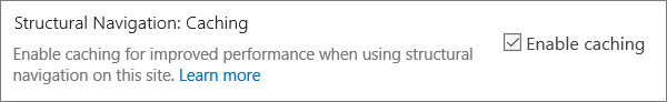 Enable caching at site level.