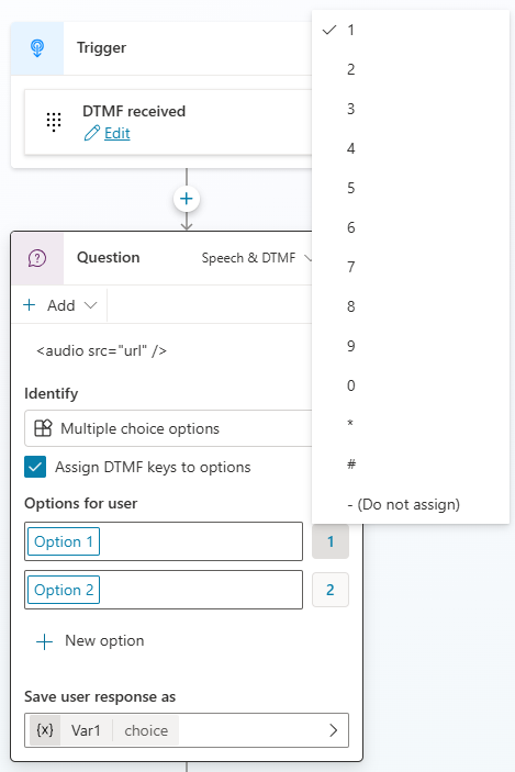 Screenshot of the entire question node.