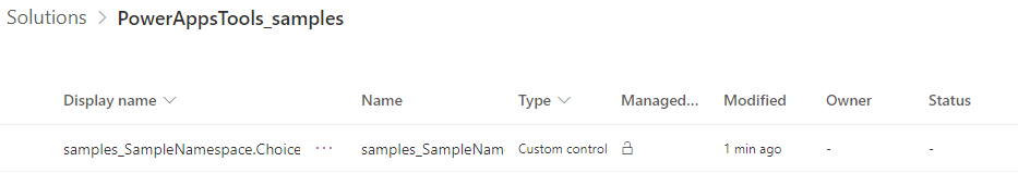 PowerAppsTools_sample temporary solution.